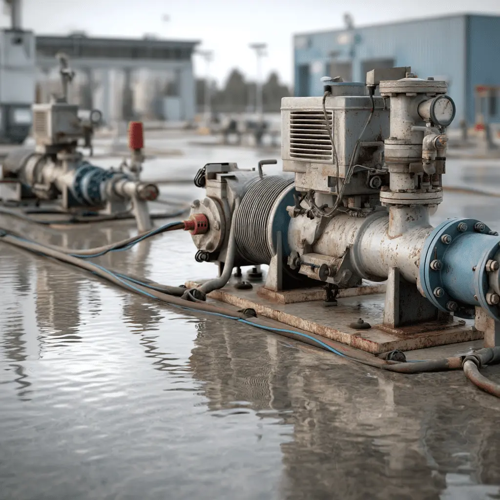 Wastewater lift station pumps and piping